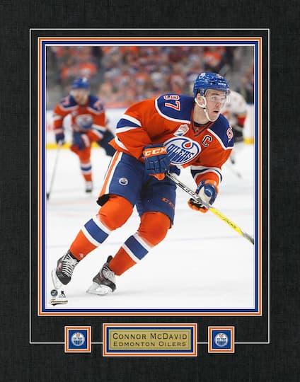 Connor McDavid Edmonton Oilers Framed 22" x 28" Action Photo 27" x 33"